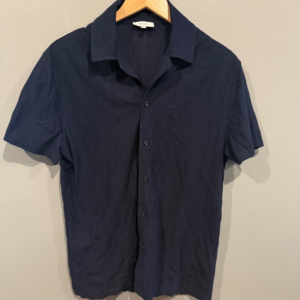 *GENTLY WORN* Reiss Men's Size M Egyptian Cotton Button-Up